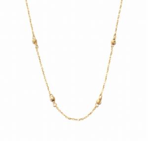 agete ミラーボール ネックレスチェーン K10YG イエローゴールド アクセサリー ジュエリー