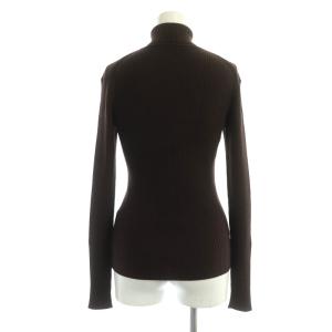 ADORE タートルネックリブニット セーター 長袖 ウール 38 茶 ブラウン