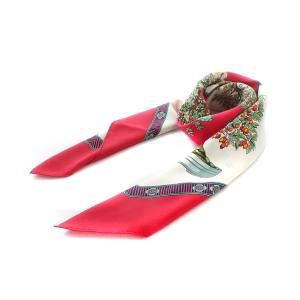 BONSAI 盆栽 カレ90 スカーフ シルク 絹 マルチカラー OH