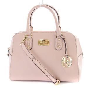 ハンドバッグ ショルダーバッグ 2WAY レザー ピンク