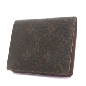 LOUIS VUITTON モノグラム ポルト 2カルト・ヴェルティカル パスケース カードケース 名刺入れ PVCキャンバス 茶 ブラウン M60533