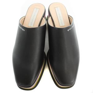 STELLA McCARTNEY 810079 エリス エコ アルター ミュール 85mm マット 24cm ブラック