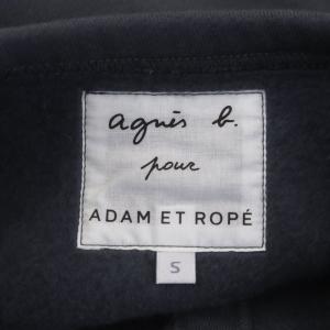 agnes b. ×ADAM ET ROPE 21年 フレッション カーディガン コットン 裏起毛 長袖 S グレー