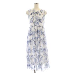 23AW Calligraphy Collection ドローイングフラワーローンプリントワンピース