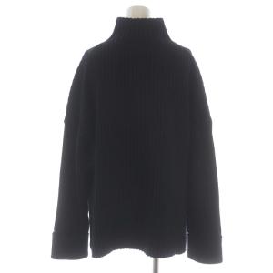 Ron Herman Air Cotton Rib Turtle Neck Pullover ニット セーター 長袖 ハイネック リブ S 黒 ブラック