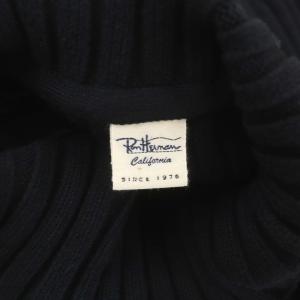 Ron Herman Air Cotton Rib Turtle Neck Pullover ニット セーター 長袖 ハイネック リブ S 黒 ブラック