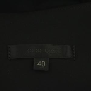 TO BE CHIC タックフレアスカート ロング 40 黒 ブラック