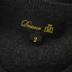 Drawer 16Gミラノ編みクルースナップカーディガン 2 チャコール