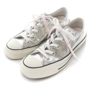 CONVERSE ALL STAR 100 SHINYMETALLIC OX スニーカー US4 23.0cm シルバー 1SC254