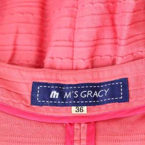 M'S GRACY フルジップワンピース ひざ丈 半袖 36 ピンク