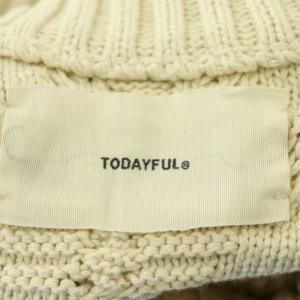 TODAYFUL 22SS パッチワークパフニット セーター 長袖 ハイネック エクリュ