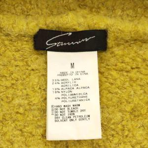 STUNNING LURE アルパカ混 オーバーサイズ ニットガウンコート コーディガン アウター M マスタードイエロー