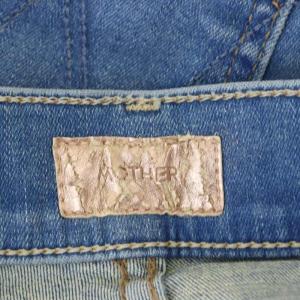 MOTHER デニムパンツ ジーンズ フレア カットオフ ストレッチ 26 青 ブルー