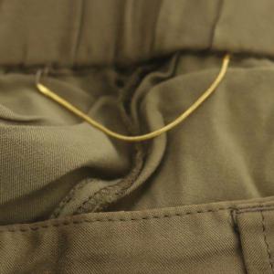 L'Appartement 22SS フィブリルサテンカーゴパンツ ジョガー ジッパーフライ 38 カーキベージュ