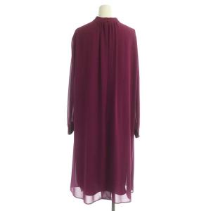 franche lippée ブラック black ワンピース ひざ丈 ミディ丈 長袖 M ワイン