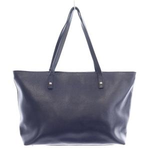 FURLA トートバッグ ハンドバッグ レザー 紺 ネイビー