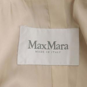 Max Mara カシミヤ混 アルパカ フーデッド ガウン コート アウター ロング 36 スモークピンク