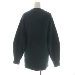 CLANE 22AW ZIP RIB KNIT TOPS ニットジャケット ブルゾン カーディガン ジップアップ 2 深緑 ダークグリーン