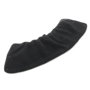 RIPVANWINKLE ネックウォーマー マフラー リバーシブル ボア ロゴ刺繍 黒 ブラック