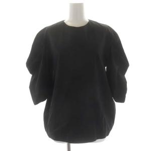 Hello Bonjour 22AW Feminity Blouse ブラウス ボリュームスリーブ 七分袖 プルオーバー 黒