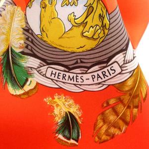 HERMES カレ 90 COUVEE D'HERMES エルメスの卵 スカーフ シルク サーモンピンク