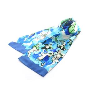 マルジェラ期 CONCERTO アスコットタイ ネクタイ シルク ブルー OH