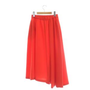 ADORE 23AW クリアドライジョーゼットスカート ヘムスカート ロング マキシ丈 フレア 36 赤 レッド
