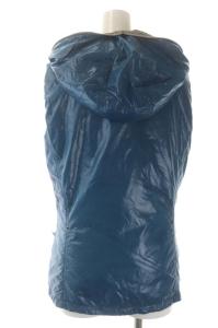 DUVETICA Enodia-erre リバーシブル カモフラ ダウンベスト ジップアップ 42 ブルー系 茶 カーキ ベージュ