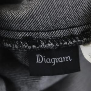 Diagram GRACE CONTINENTAL 22AW デニムマーメイドスカート ロング ミモレ 36 黒 ブラック