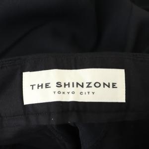 Shinzone ザシンゾーン CENTER PRESS PANTS パンツ ストレート 32 黒 ブラック