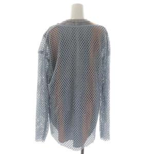 Ameri VINTAGE アメリ AMERI 22SS MEDI WAVE PATTERN MESH TOP Tシャツ カットソー 長袖 メッシュ レイヤード