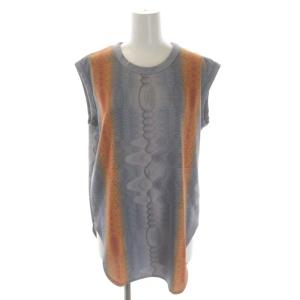 Ameri VINTAGE アメリ AMERI 22SS MEDI WAVE PATTERN MESH TOP Tシャツ カットソー 長袖 メッシュ レイヤード