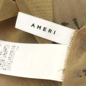 Ameri VINTAGE 22SS HOROSCOPE SKIN TOP シャツ カットソー シアー ノースリーブ スタンドカラー プルオーバー F