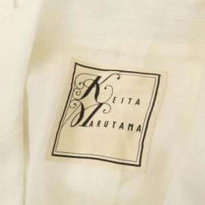 KEITA MARUYAMA テーラードジャケット シングル 1B センターベント 総裏地 2 白 オフホワイト