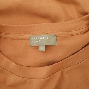 MARGARET HOWELL 22SS PLAIN COTTON JERSEY カットソー Tシャツ 半袖 2 オレンジ