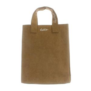 MADISONBLUE 22AW GRAMERCY PAPER BAG TOKYO ハンドバッグ ペーパー 茶 ブラウン