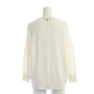 Theory 22AW ICY COTTON/VERLINA C ニット カットソー 長袖 シアー S オフホワイト