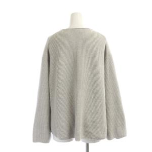 Theory 23SS Clean Cottoncash Open Neck LS PO プルオーバー ニット セーター 長袖 リブ カシミヤ混