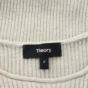 Theory 23SS Clean Cottoncash Open Neck LS PO プルオーバー ニット セーター 長袖 リブ カシミヤ混