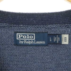 POLO RALPH LAUREN パッチワークカーディガン ニット 長袖 チェック L マルチカラー