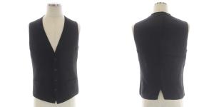 N.HOOLYWOOD ウール 3ピース スーツ 上下 テーラードジャケット 2B ベスト パンツ スラックス 36