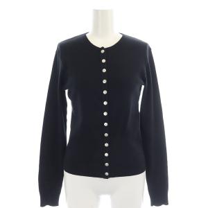 スナップボタンニットカーディガン 長袖 1 黒 ブラック