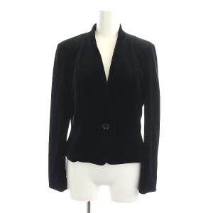 ANAYI セットアップ 上下 38 ジャケット ノーカラー 総裏地 スカート タイト ミニ 38 黒 ブラック