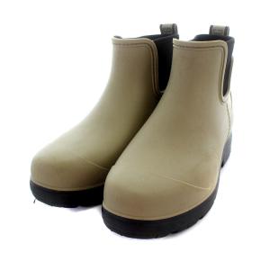 Droplet WATERPROOF レインブーツ ショートブーツ ラバー 24cm カーキ 1130831