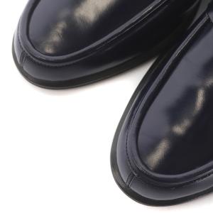 GUCCI ビットローファー レザー 24.0cm ネイビー