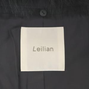 Leilian カシミヤ ファー付きロングコート 11 グレー