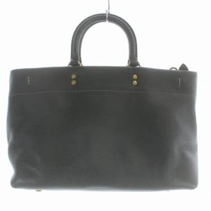 COACH ローグ トート 31 ハンドバッグ レザー ロゴ 緑 グリーン C6158