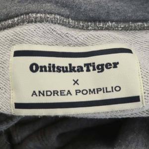 Onitsuka Tiger ×ANDREA POMPILIO 長袖プルオーバー スウェット 切替 XL グレー