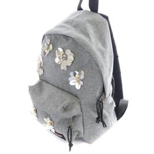 Chesty × イーストパック リュックサック デイパック ビジュー スパンコール フラワー グレー