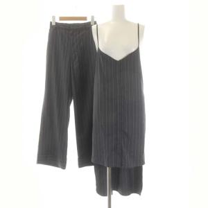 UNDRESSED CAMI SHIRT SET UP セットアップ ストレートパンツ キャミワンピ ミニ丈 リボン ストライプ